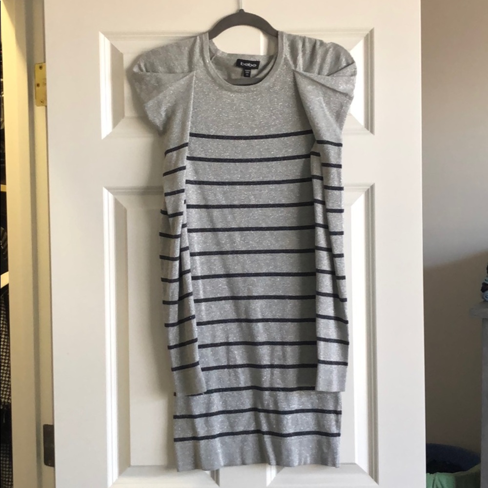 Bebe bodycon long sleeve dress